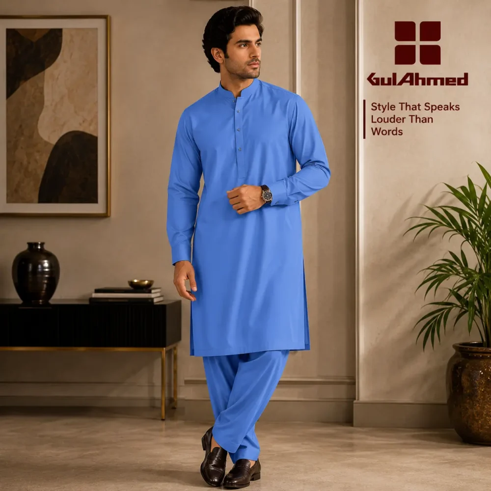 Gul Ahmad Swiss Cotton Golden Shower 13