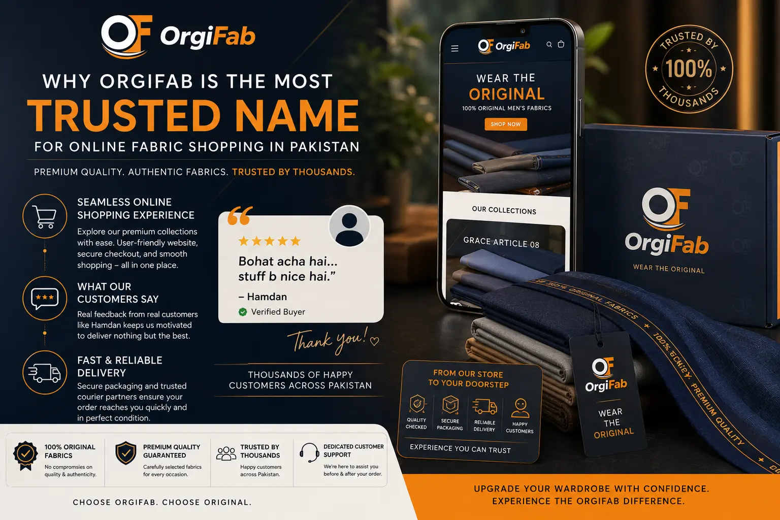 OrgiFab Online Store Customer Satisfaction and Delivery
