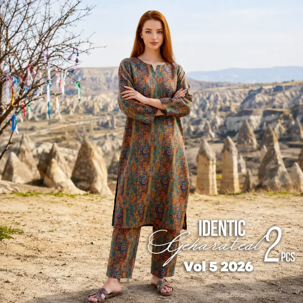 Identic Allover Printed Lawn 2-Piece| 02